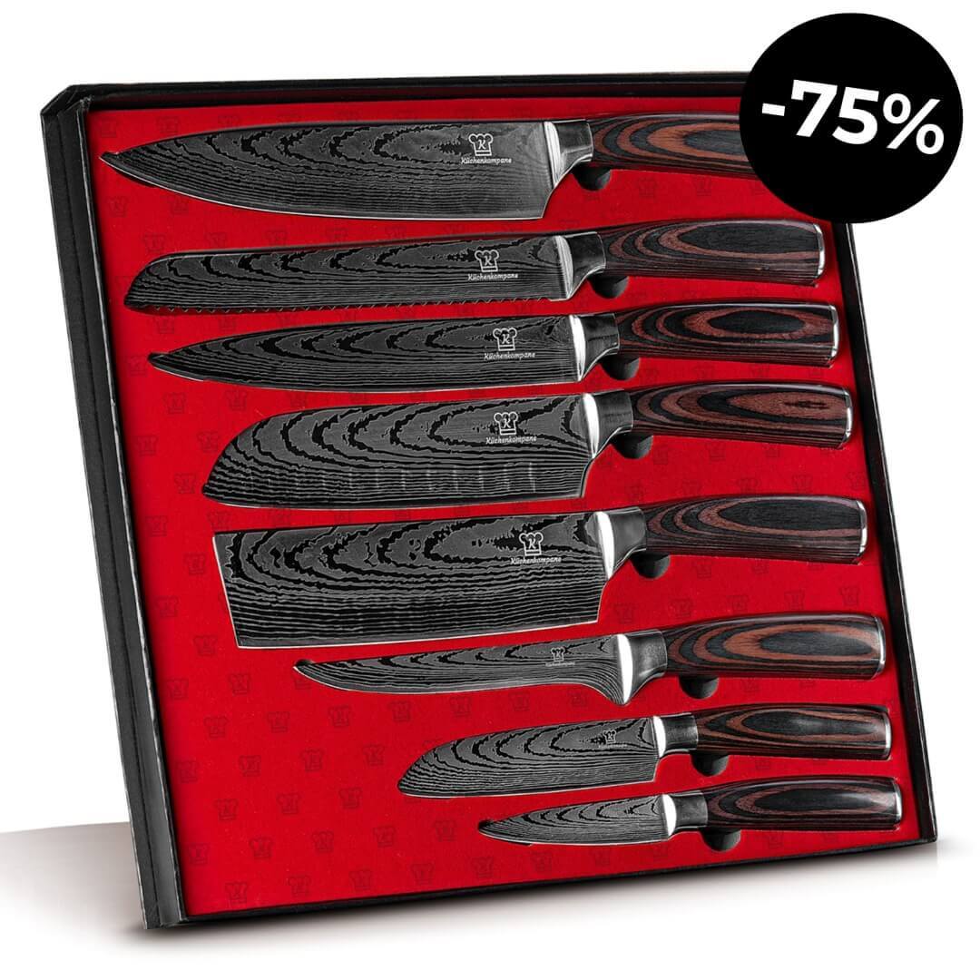 Set de Cuchillos Asiático Premium 8 piezas