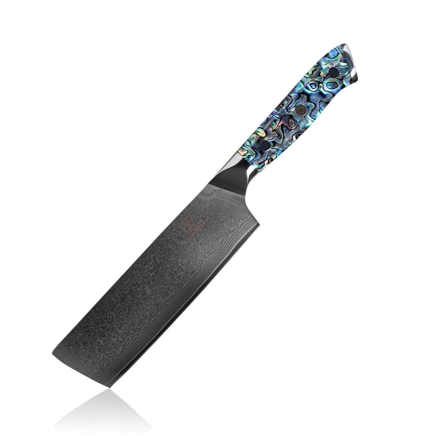 Cuchillo Nakiri Damasco Sheru