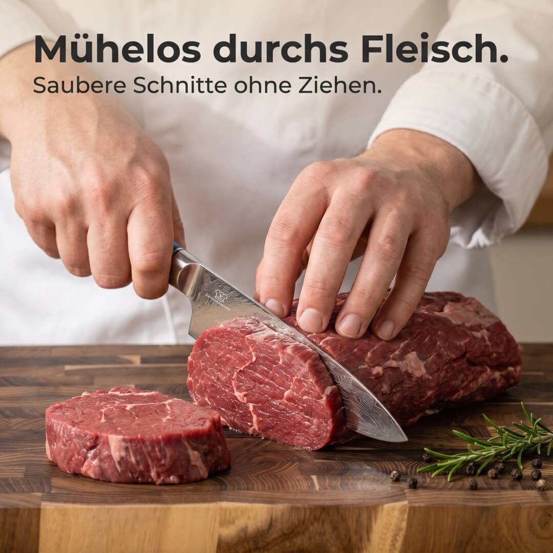 Cuchillo Santoku Damasco Aoki