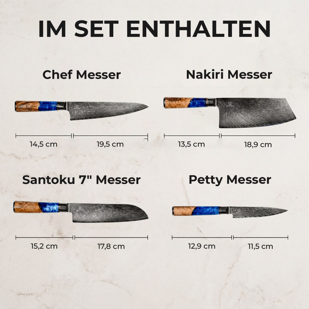 Cuchillo Santoku Damasco Aoki