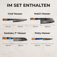 Cuchillo Santoku Damasco Aoki
