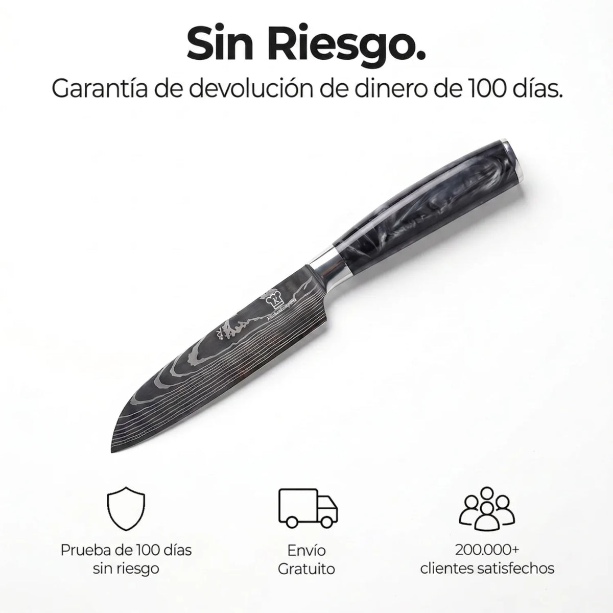 Kuro Santoku 5"