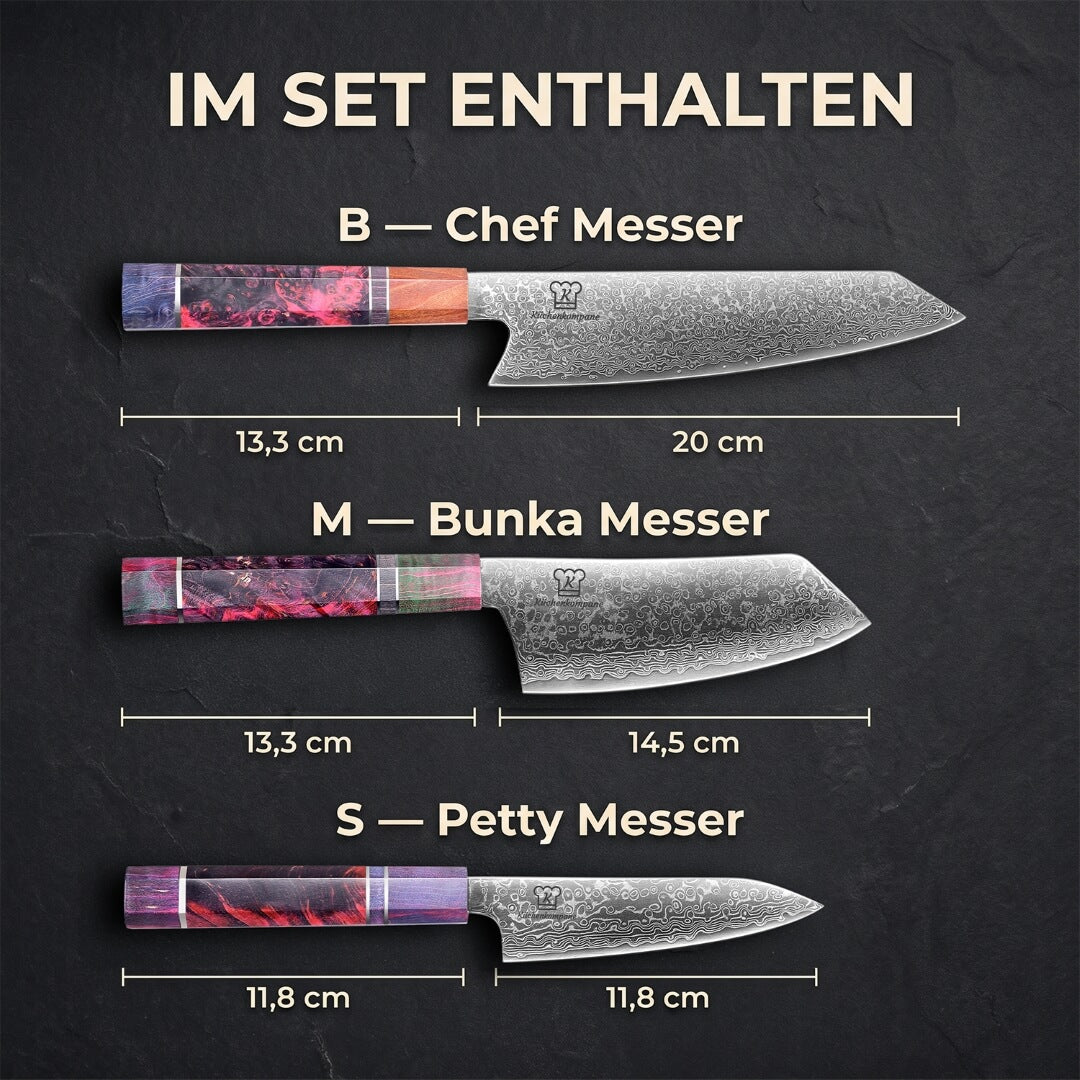 Set de Cuchillos Damasco Gyuto | Edición Limitada