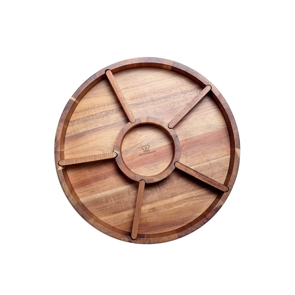 Plato Giratorio de Servir de Madera