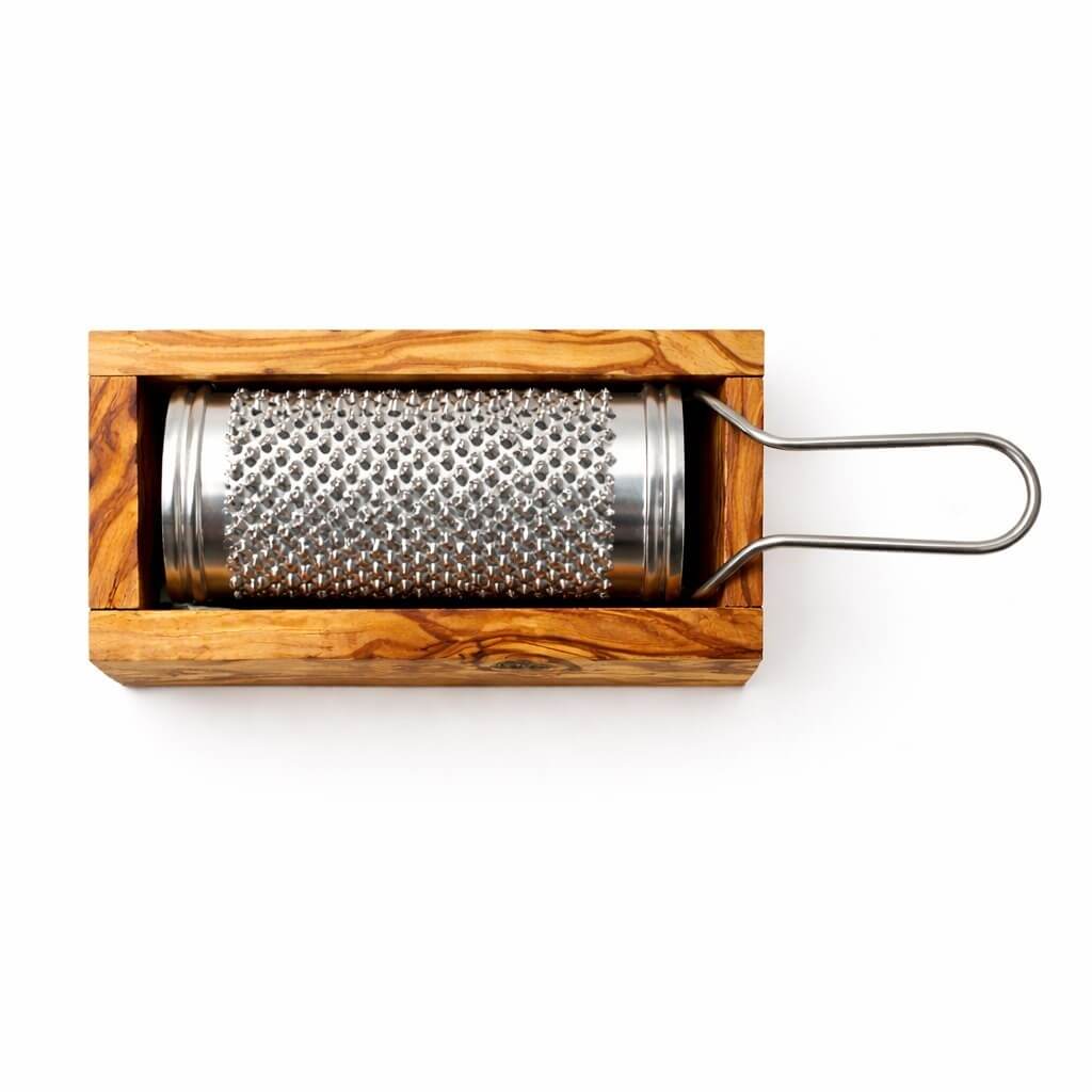 Rallador de Parmesano con Madera de Olivo - pequeño