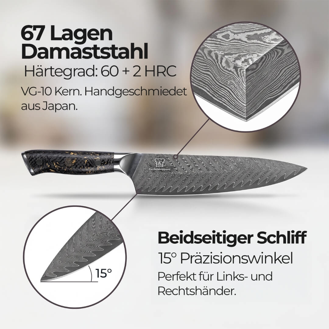 Cuchillo de Chef Damasco Kiiro