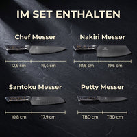 Cuchillo Santoku Damasco Kiiro