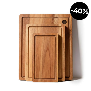 Set de 3 Tablas de Cortar Akashia