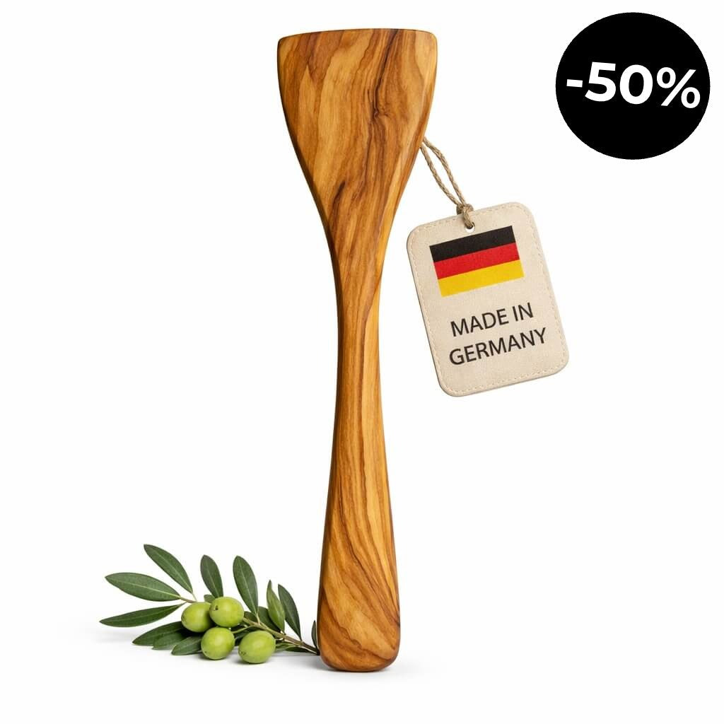 Espátula de Madera de Olivo (30 cm)