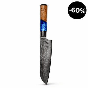 Cuchillo Santoku Damasco Aoki
