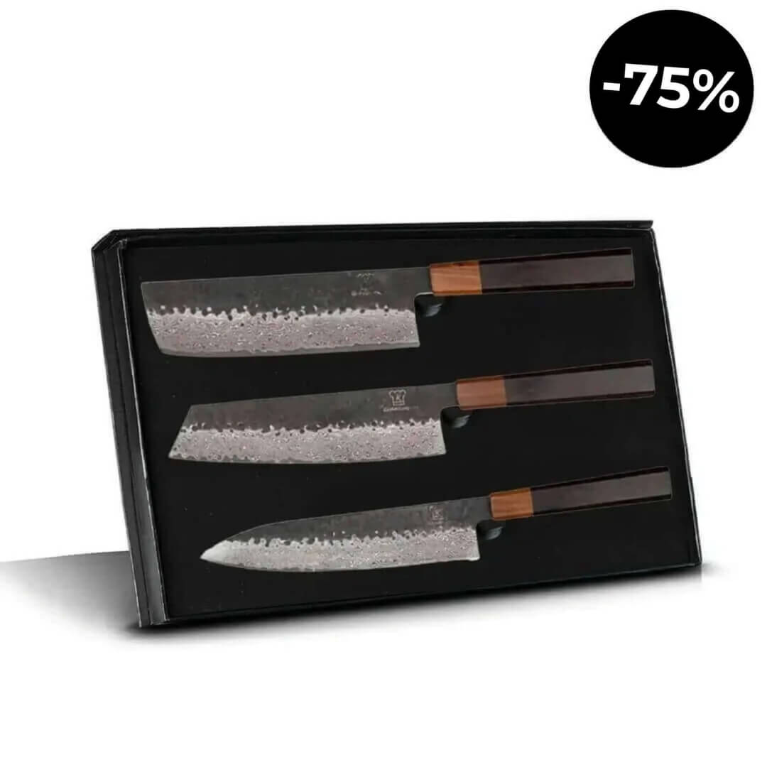 Set de Cuchillos Damasco Shikku