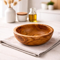 Cuenco de Madera Maciza de Olivo (Ø 14 cm)
