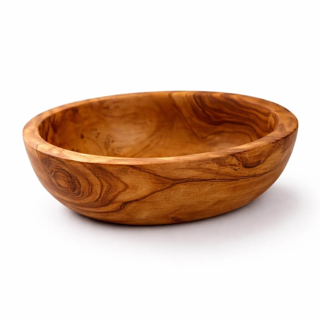 Cuenco de Madera Maciza de Olivo (Ø 14 cm)