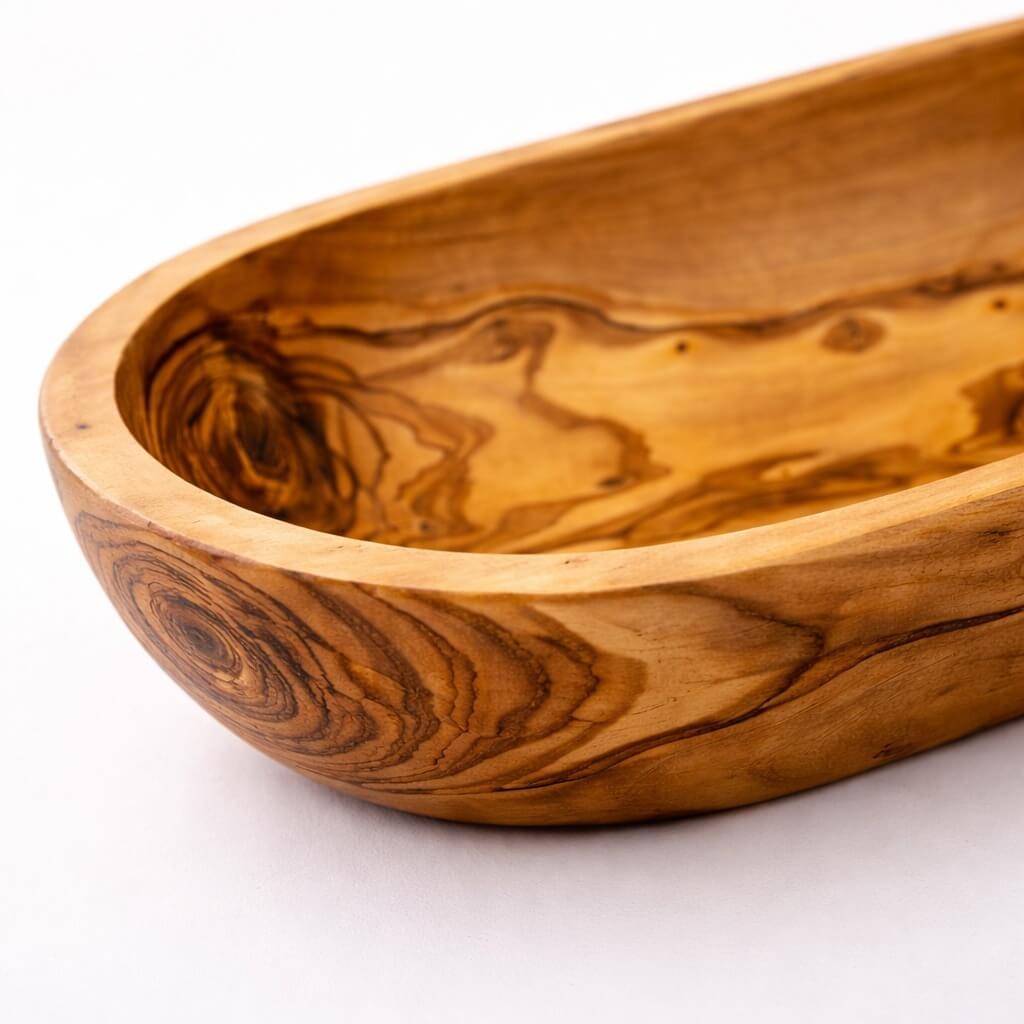 Frutero de Madera Maciza de Olivo (29 cm)