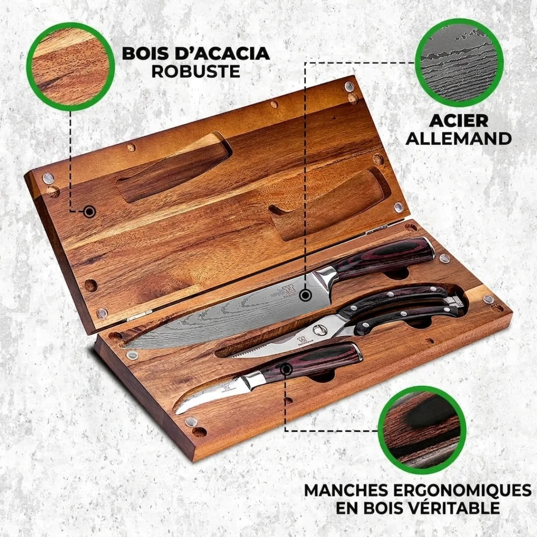 Set de Cuchillos Outdoor | 2en1