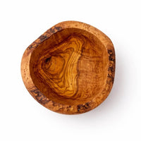 Cuenco de Madera de Olivo - Borde Rústico (Ø 14 cm)