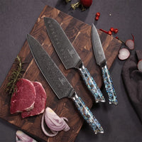 Cuchillo Nakiri Damasco Sheru