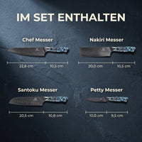 Cuchillo Santoku Damasco Sheru