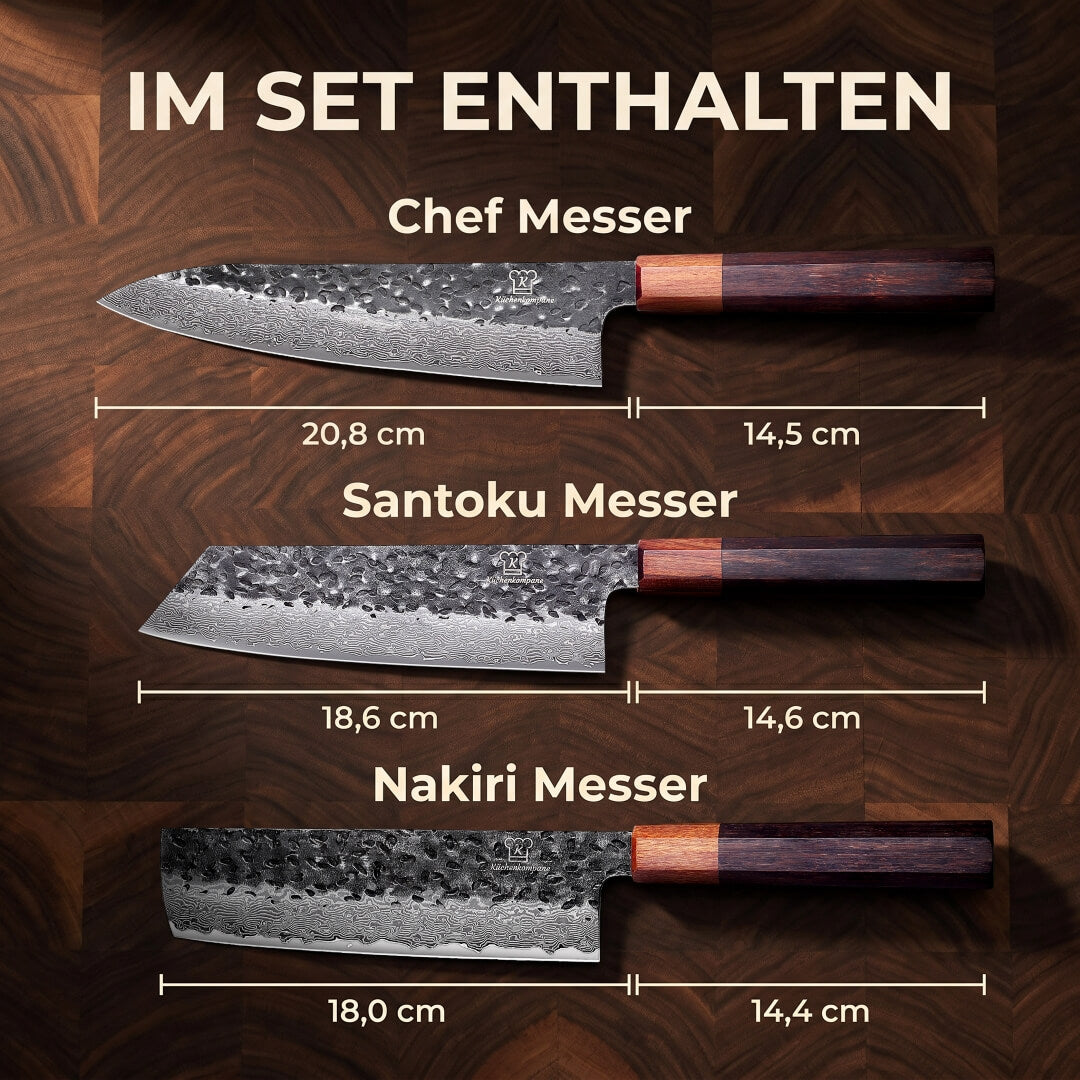 Set de Cuchillos Damasco Shikku