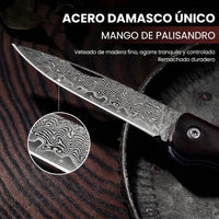 Set de 3 Navajas Premium de Acero de Damasco
