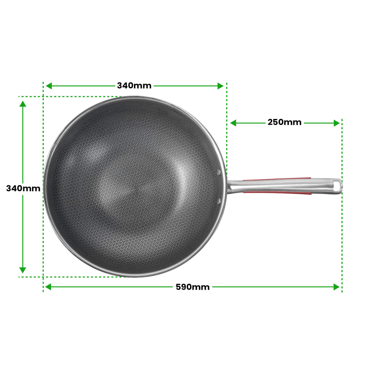 wok 22cm von küchenkompane