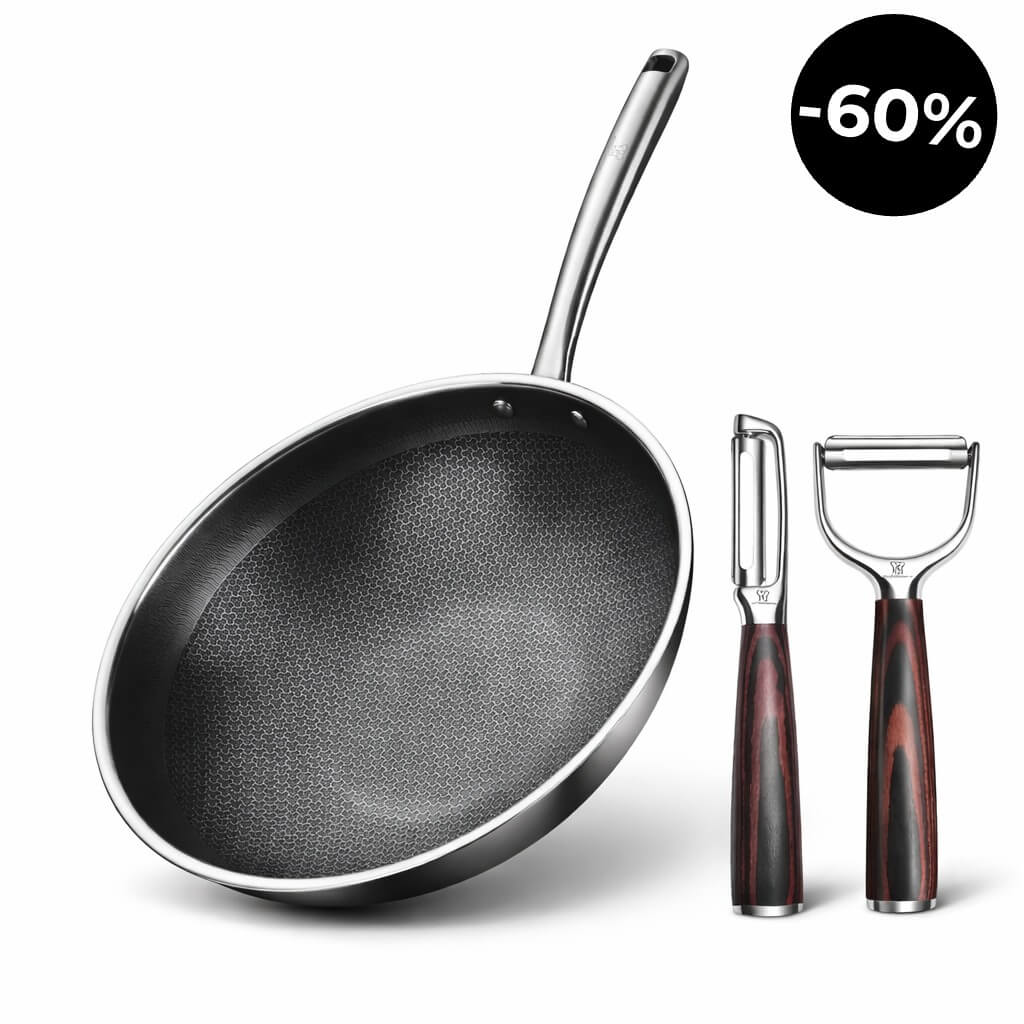 Set de Cocina - Wok y Pelador