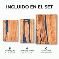 Set de 3 Tablas de Cortar Konpeki