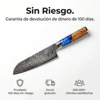 Cuchillo Santoku Damasco Aoki
