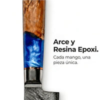 Cuchillo Santoku Damasco Aoki