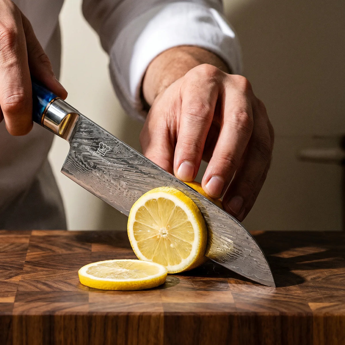 Cuchillo Santoku Damasco Aoki