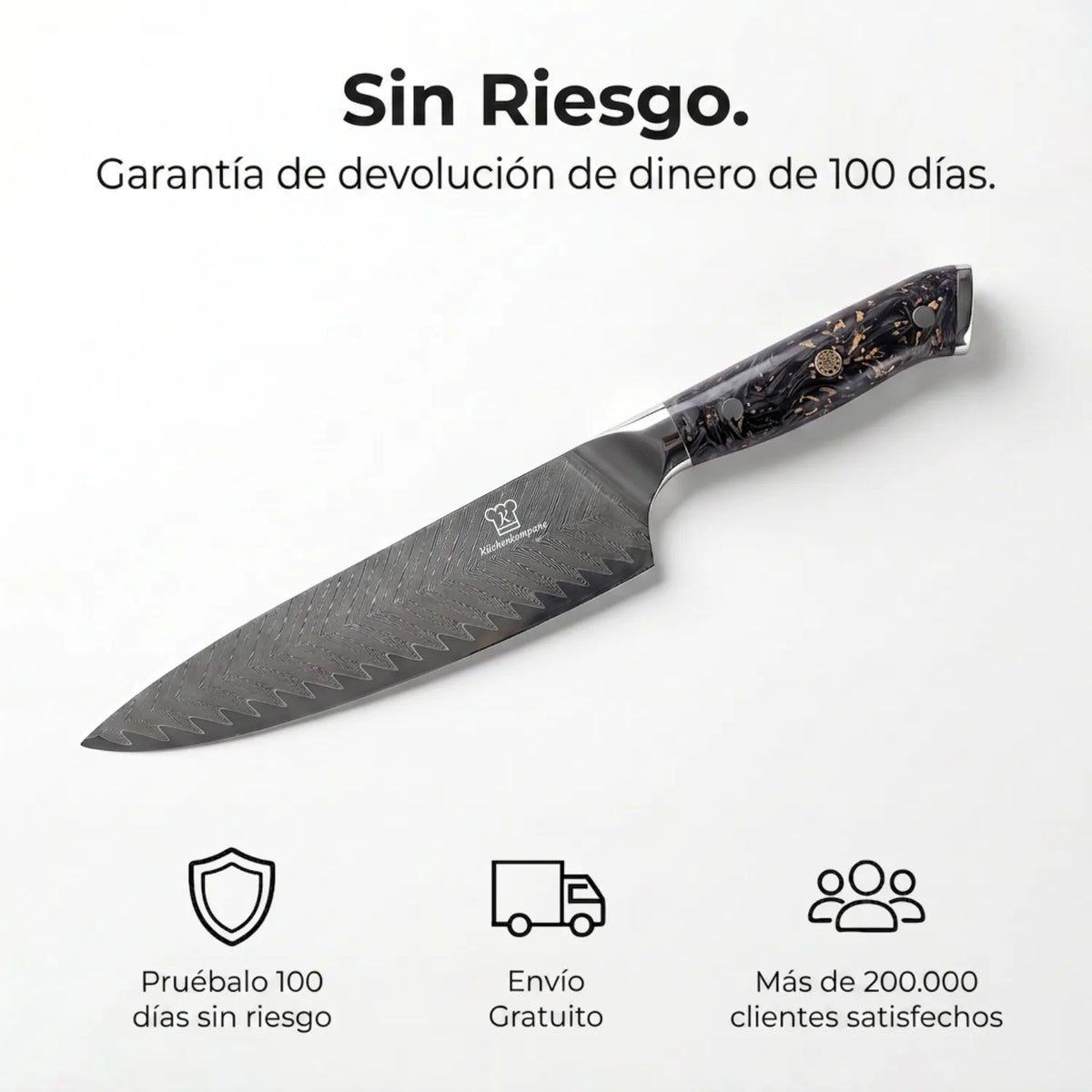 Cuchillo de Chef Damasco Kiiro