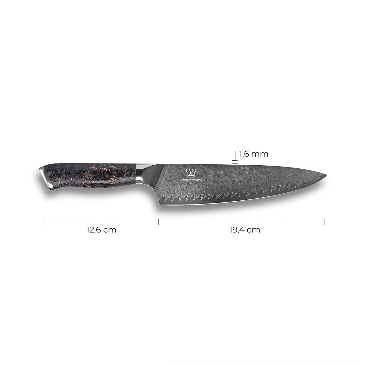 Cuchillo de Chef Damasco Kiiro