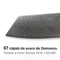 Cuchillo Nakiri Damasco Kiiro