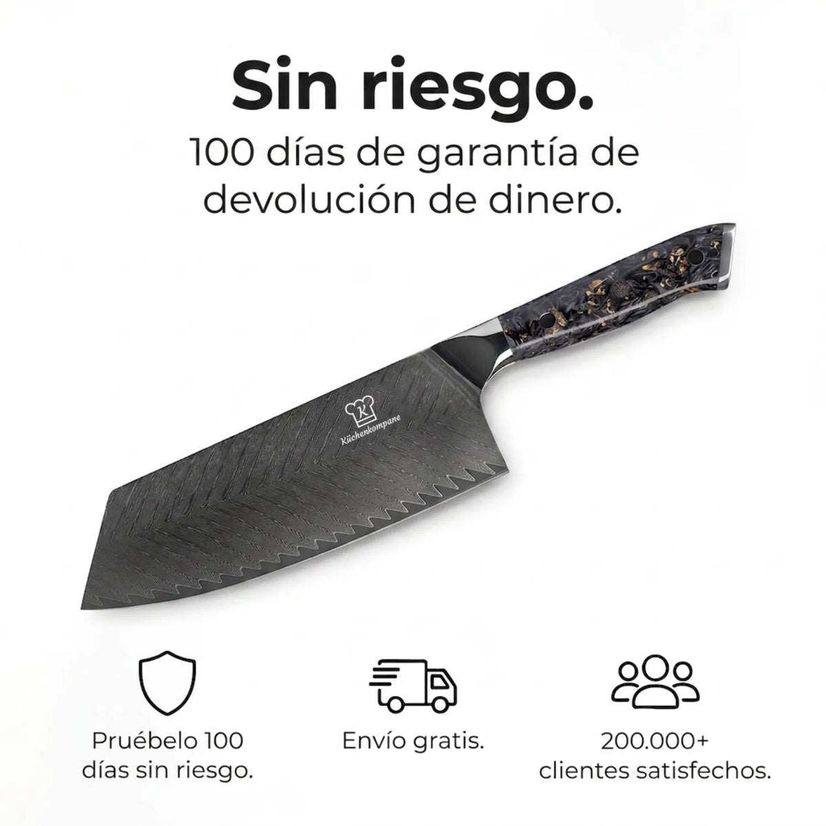 Cuchillo Nakiri Damasco Kiiro