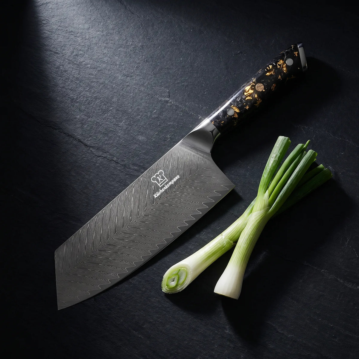 Cuchillo Nakiri Damasco Kiiro