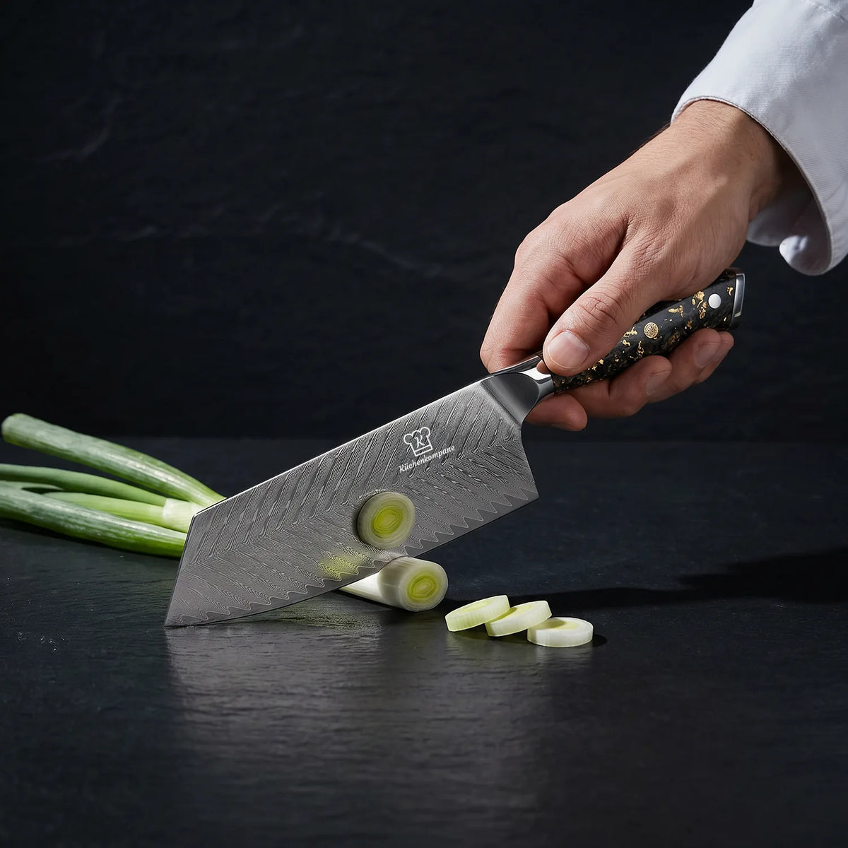 Cuchillo Nakiri Damasco Kiiro
