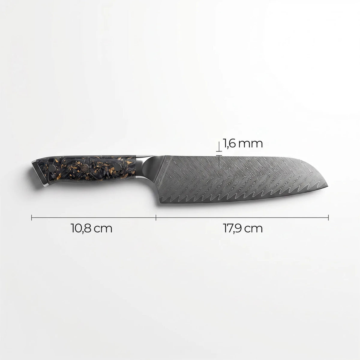 Cuchillo Santoku Damasco Kiiro