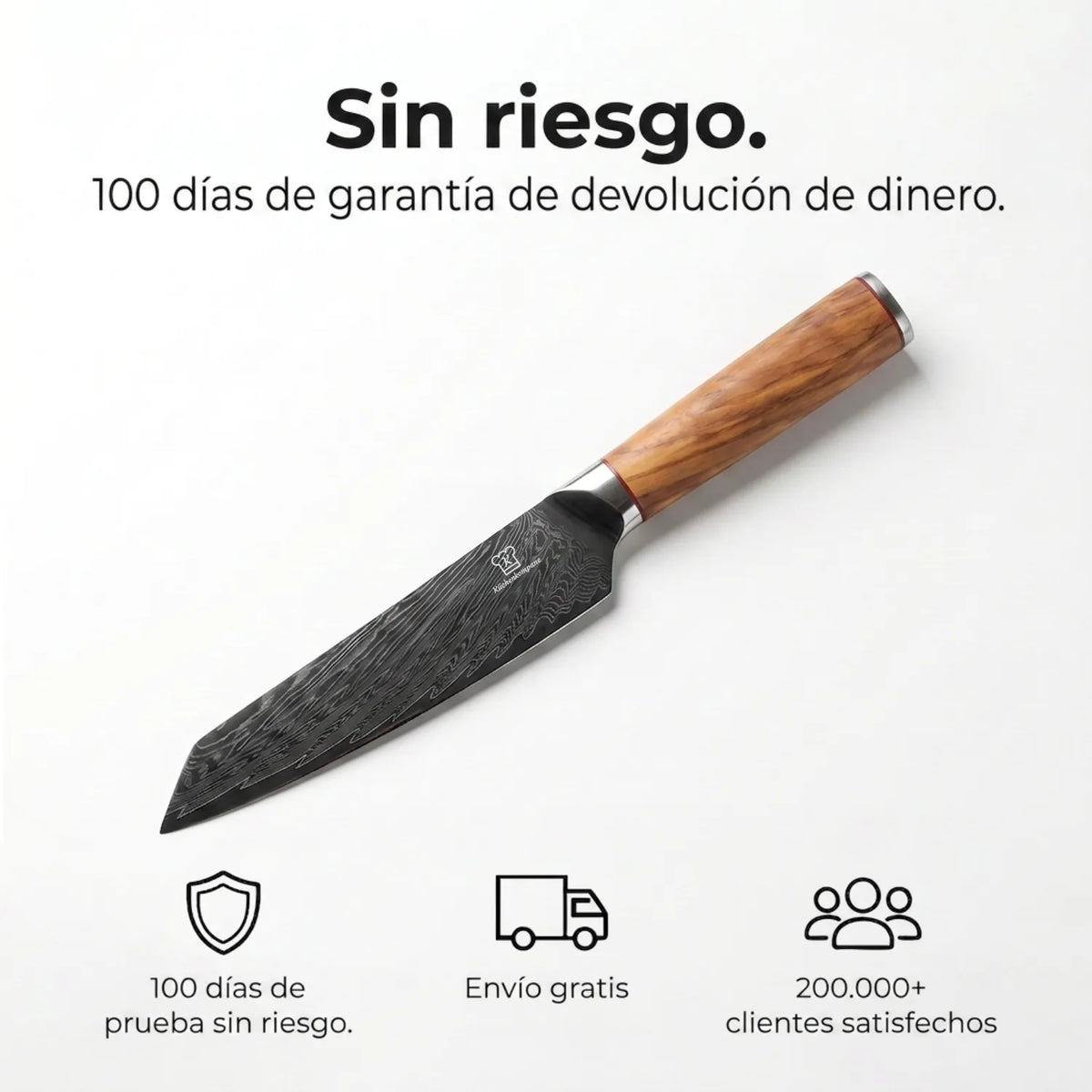 Cuchillo de Chef Damasco Mokuzai