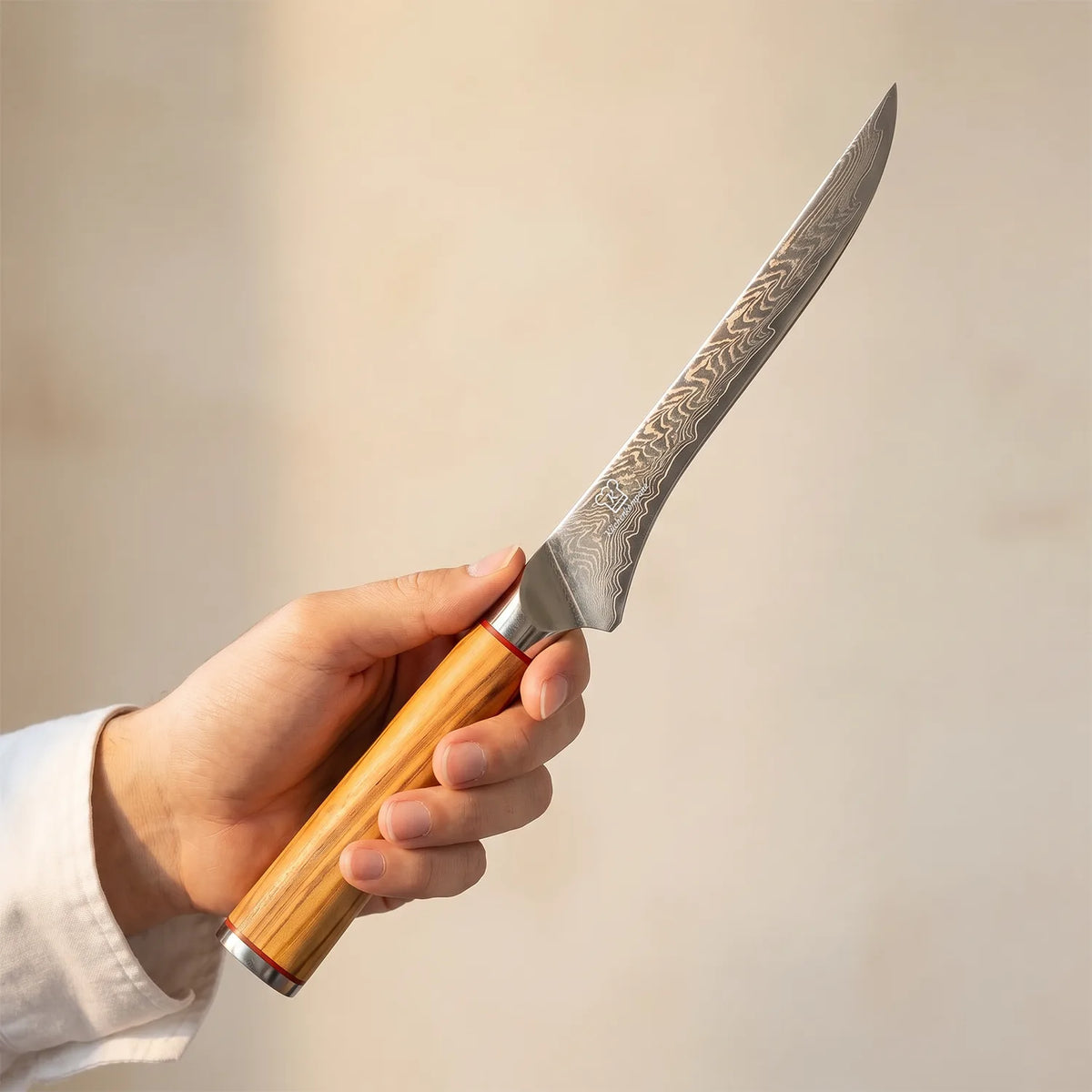 Cuchillo Fileteador Damasco Mokuzai