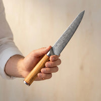 Cuchillo Petty Damasco Mokuzai