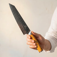 Cuchillo Santoku Damasco Mokuzai