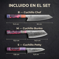 Set de Cuchillos Damasco Gyuto | Edición Limitada