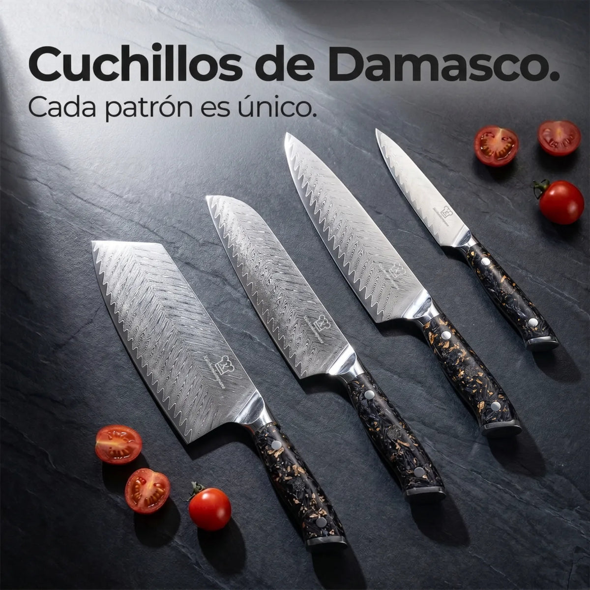 Set de Cuchillos Damasco Kiiro