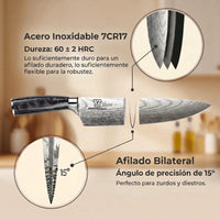 Set de Cuchillos Kuro Premium 8 piezas