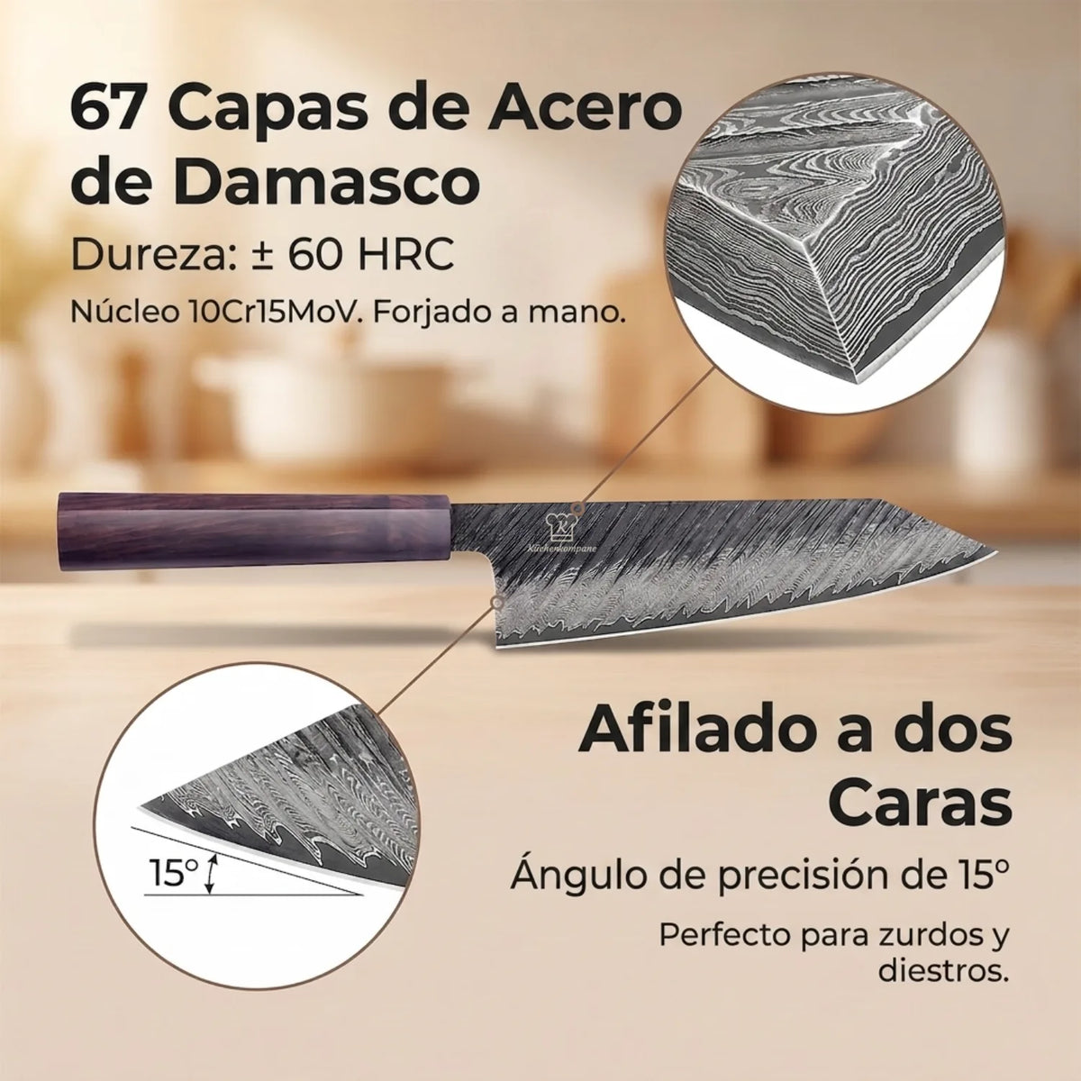 Shibui Cuchillo Damasco Pequeño