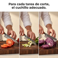 Set de Cuchillos Damasco Shikku