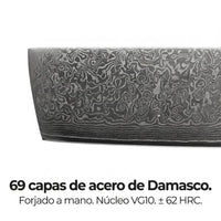 Cuchillo Nakiri Damasco Sheru