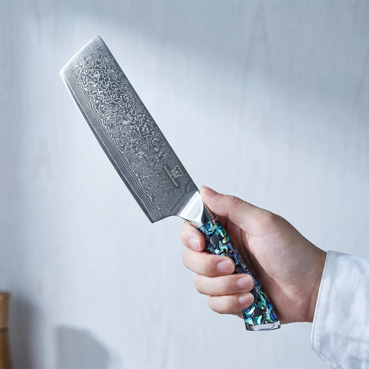 Cuchillo Nakiri Damasco Sheru