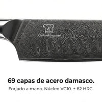 Cuchillo Santoku Damasco Sheru