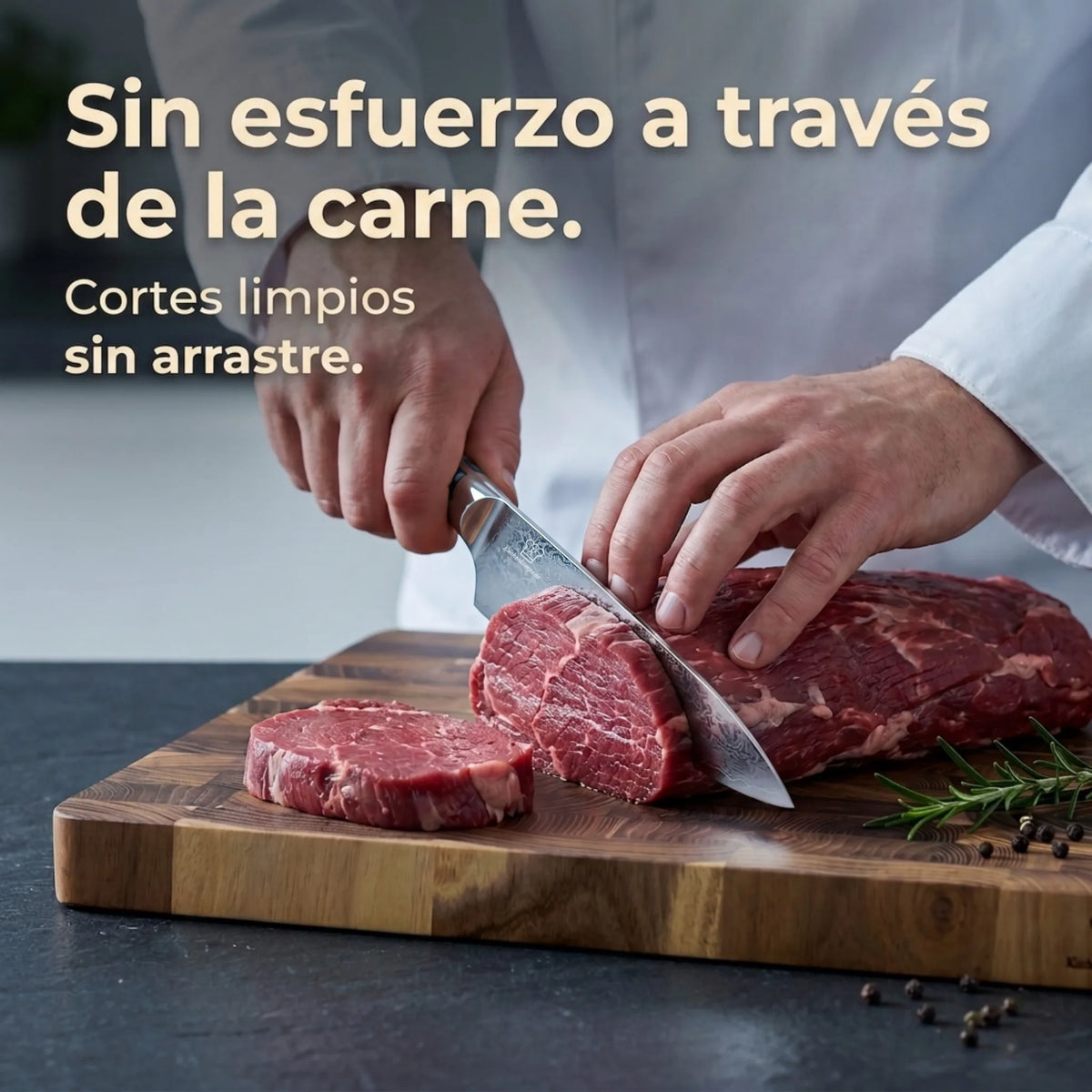 Cuchillo Santoku Damasco Sheru